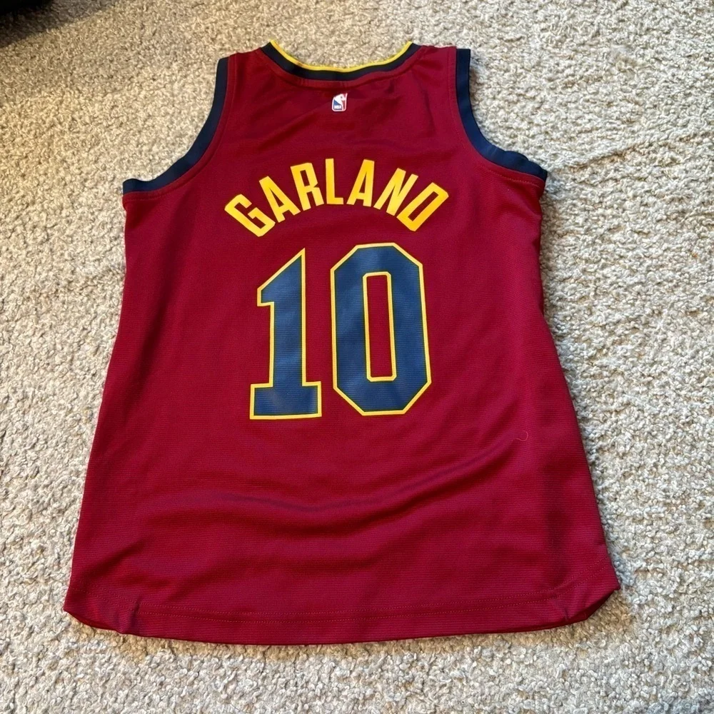 Cleveland Cavaliers Kids Basketball Jersey #10 Garland Small Fanatics NBA Red